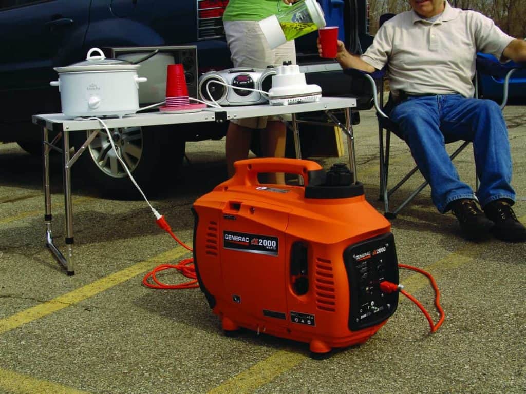 Portable Generator On The Tailgate