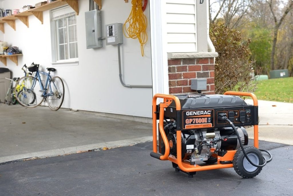 Generac Generator At A Distance From The Home