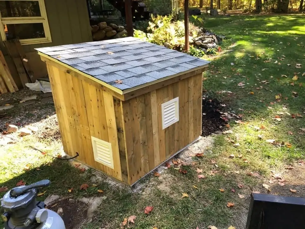 Generator Wood Shelter