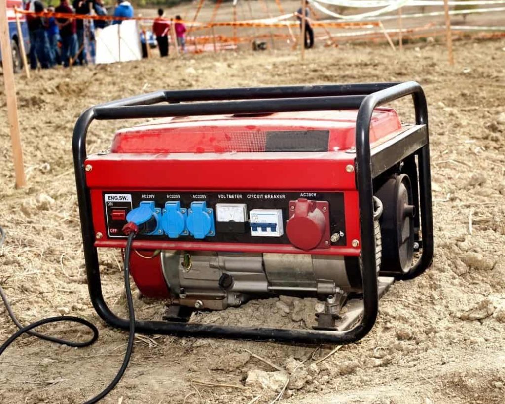 Honda Generator Being Used In The Field