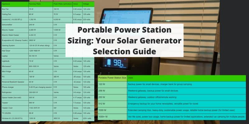 Portable Generator Selection.