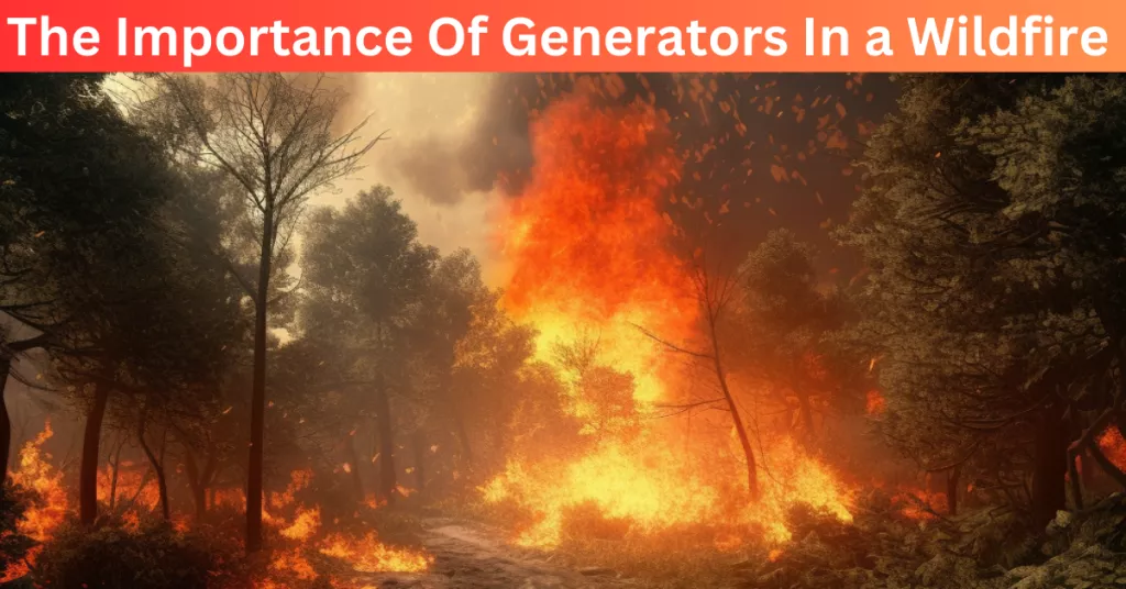 The Importance Of Generators In A Wildfire