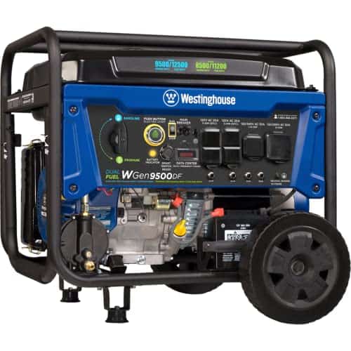 Westinghouse WGen9500DF-class dual-fuel portable generator
