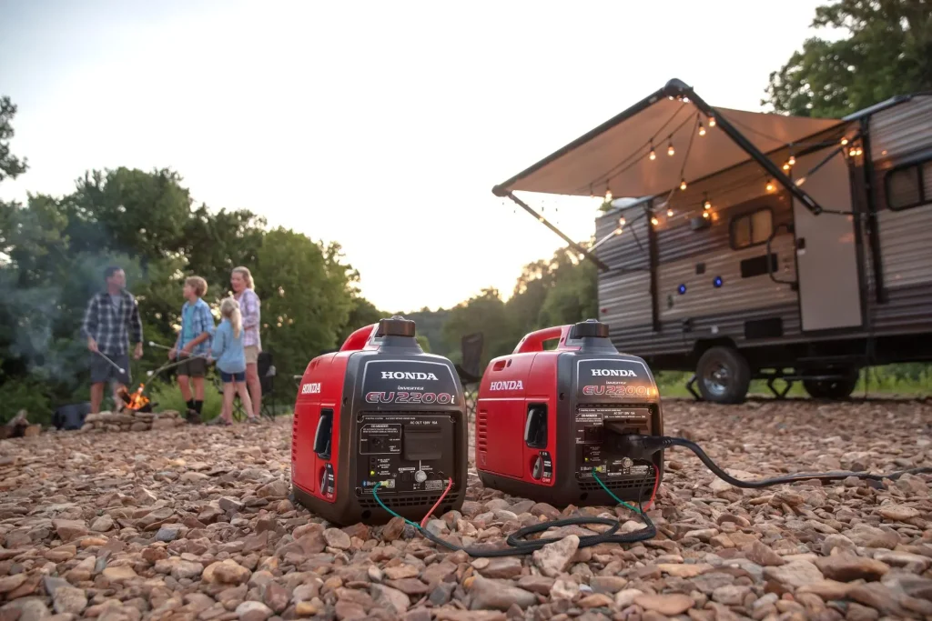 Honda Generator Providing Power