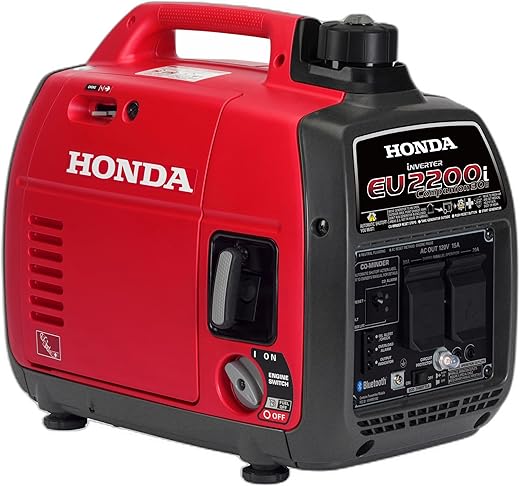 Honda EU2200iTAG 2200-Watt 120-Volt Super Quiet Portable Inverter Generator with CO-Minder